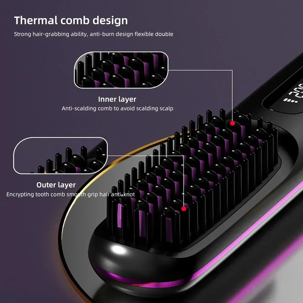 SmoothPro Wireless Hair Straightening Comb