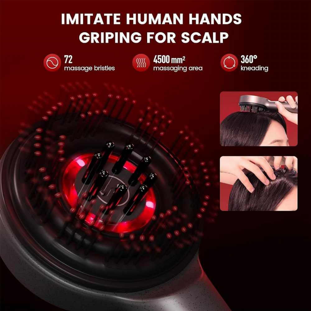 Scalp Massage Brush with Oil Applicator